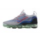 Dame/Herre Nike Air VaporMax 2021 Flyknit Grå Blå DX3368-700 Løper sko