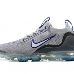 Dame/Herre Nike Air VaporMax 2021 Flyknit Grå Blå Løper sko