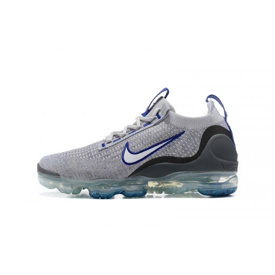 Dame/Herre Nike Air VaporMax 2021 Flyknit Grå Blå Løper sko