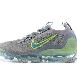 Dame/Herre Nike Air VaporMax 2021 Flyknit Grå Grønt DH4084-003 Løper sko