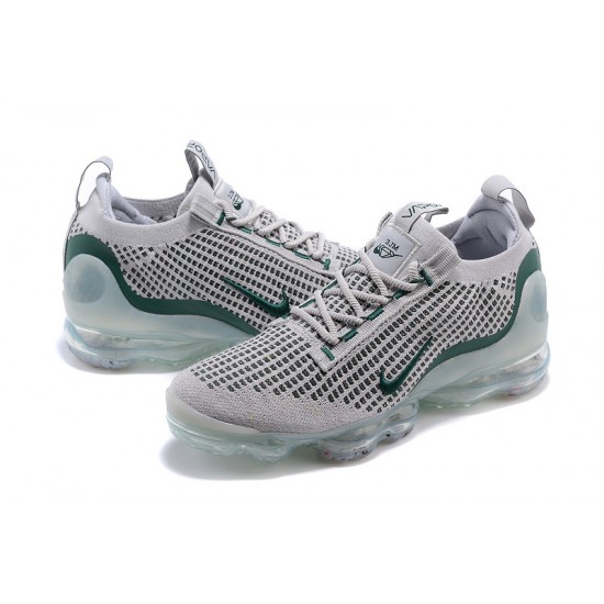 Dame/Herre Nike Air VaporMax 2021 Flyknit Grå Grønt DN3074-001 Løper sko