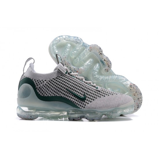 Dame/Herre Nike Air VaporMax 2021 Flyknit Grå Grønt DN3074-001 Løper sko