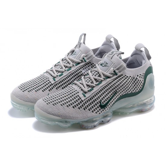 Dame/Herre Nike Air VaporMax 2021 Flyknit Grå Grønt DN3074-001 Løper sko