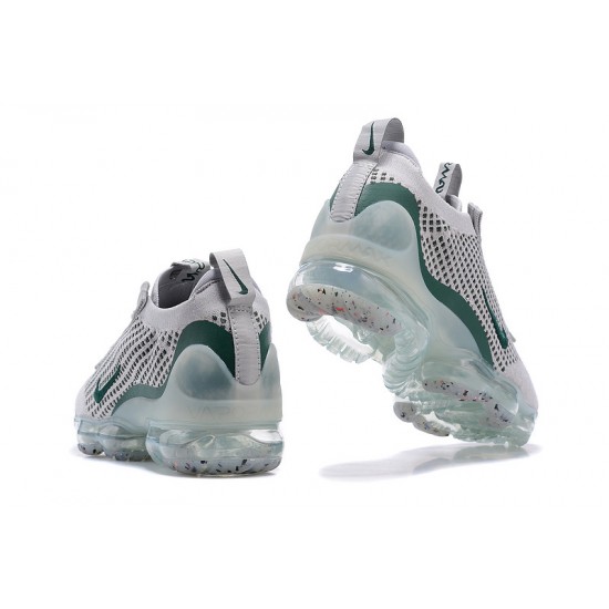 Dame/Herre Nike Air VaporMax 2021 Flyknit Grå Grønt DN3074-001 Løper sko