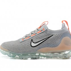 Dame/Herre Nike Air VaporMax 2021 Flyknit Grå Orange DH4084-002  Løper sko