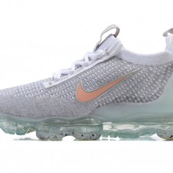 Dame/Herre Nike Air VaporMax 2021 Flyknit Grå Orange DH4090-002 Løper sko