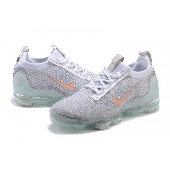 Dame/Herre Nike Air VaporMax 2021 Flyknit Grå Orange DH4090-002 Løper sko