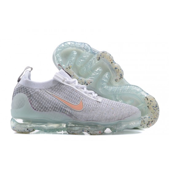 Dame/Herre Nike Air VaporMax 2021 Flyknit Grå Orange DH4090-002 Løper sko