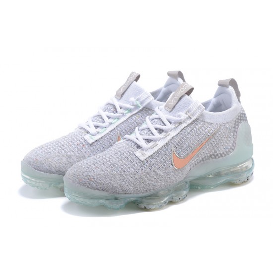 Dame/Herre Nike Air VaporMax 2021 Flyknit Grå Orange DH4090-002 Løper sko