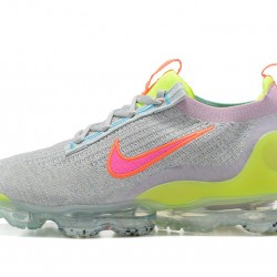 Dame/Herre Nike Air VaporMax 2021 Flyknit Grå Pink DH4088-002 Løper sko