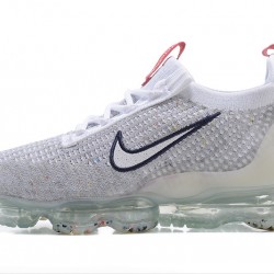 Dame/Herre Nike Air VaporMax 2021 Flyknit Grå Rød DB1550-003 Løper sko