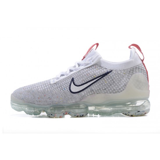 Dame/Herre Nike Air VaporMax 2021 Flyknit Grå Rød DB1550-003 Løper sko