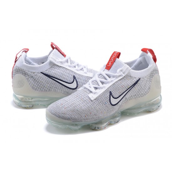 Dame/Herre Nike Air VaporMax 2021 Flyknit Grå Rød DB1550-003 Løper sko