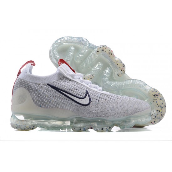 Dame/Herre Nike Air VaporMax 2021 Flyknit Grå Rød DB1550-003 Løper sko