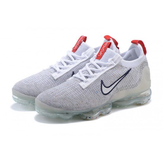 Dame/Herre Nike Air VaporMax 2021 Flyknit Grå Rød DB1550-003 Løper sko