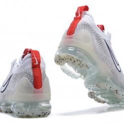 Dame/Herre Nike Air VaporMax 2021 Flyknit Grå Rød DB1550-003 Løper sko