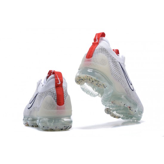 Dame/Herre Nike Air VaporMax 2021 Flyknit Grå Rød DB1550-003 Løper sko