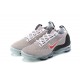 Dame/Herre Nike Air VaporMax 2021 Flyknit Grå Rød DH4085-003 Løper sko