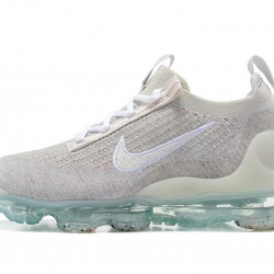 Dame/Herre Nike Air VaporMax 2021 Flyknit Grå Hvit DH4088-001 Løper sko