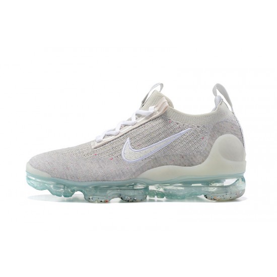 Dame/Herre Nike Air VaporMax 2021 Flyknit Grå Hvit DH4088-001 Løper sko