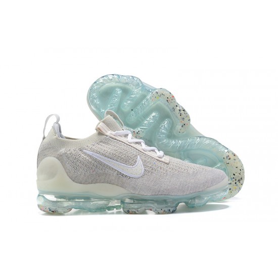 Dame/Herre Nike Air VaporMax 2021 Flyknit Grå Hvit DH4088-001 Løper sko