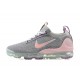 Dame/Herre Nike Air VaporMax 2021 Flyknit Grå og Pink Løper sko