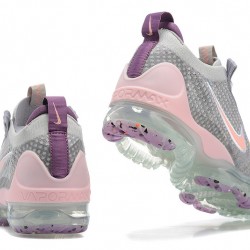 Dame/Herre Nike Air VaporMax 2021 Flyknit Grå og Pink Løper sko