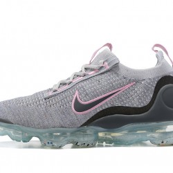 Dame/Herre Nike Air VaporMax 2021 Flyknit Pink Grå DB1550-004 Løper sko