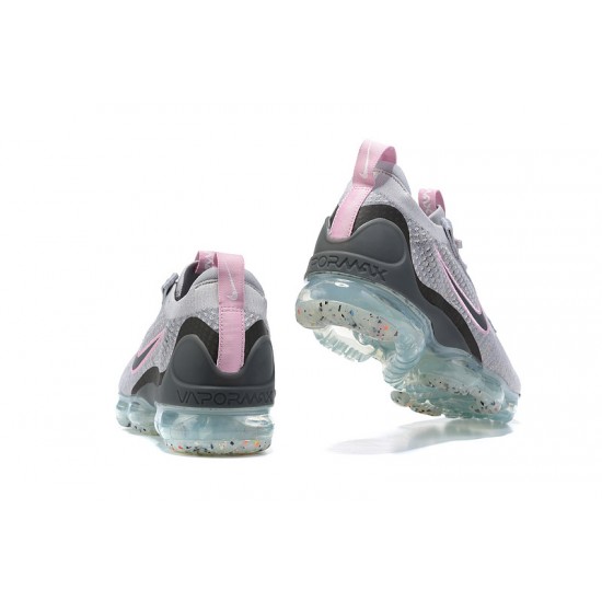 Dame/Herre Nike Air VaporMax 2021 Flyknit Pink Grå DB1550-004 Løper sko