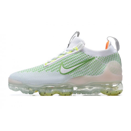 Dame/Herre Nike Air VaporMax 2021 Flyknit Hvit Grønt FD0871-100 Løper sko 