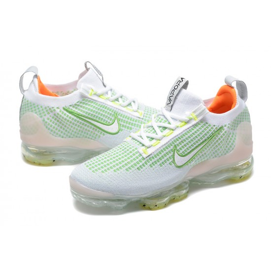 Dame/Herre Nike Air VaporMax 2021 Flyknit Hvit Grønt FD0871-100 Løper sko 