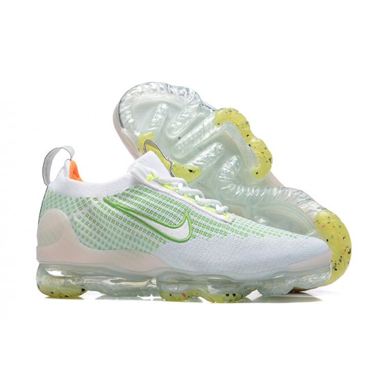 Dame/Herre Nike Air VaporMax 2021 Flyknit Hvit Grønt FD0871-100 Løper sko 