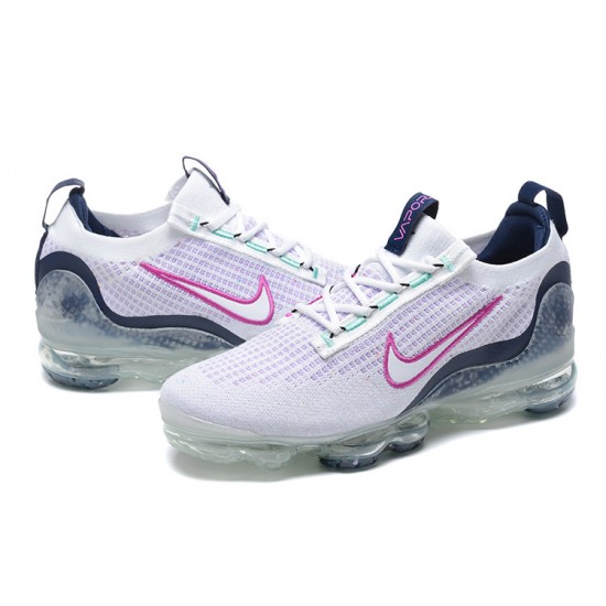 Dame/Herre Nike Air VaporMax 2021 Flyknit Hvit Pink DB1550-105 Løper sko