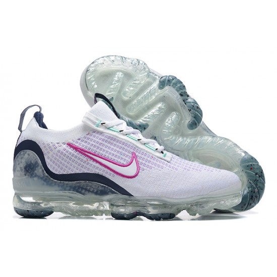 Dame/Herre Nike Air VaporMax 2021 Flyknit Hvit Pink DB1550-105 Løper sko