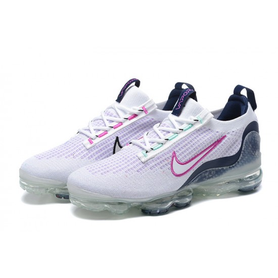 Dame/Herre Nike Air VaporMax 2021 Flyknit Hvit Pink DB1550-105 Løper sko