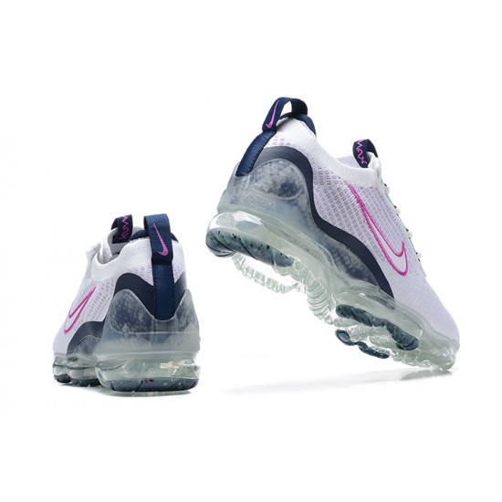 Dame/Herre Nike Air VaporMax 2021 Flyknit Hvit Pink DB1550-105 Løper sko