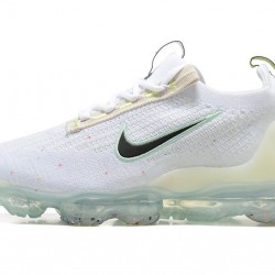 Dame/Herre Nike Air VaporMax 2021 Flyknit Hvit og Black Løper sko