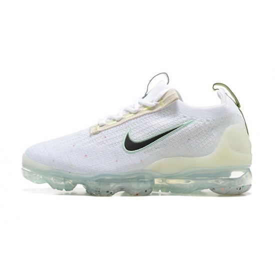 Dame/Herre Nike Air VaporMax 2021 Flyknit Hvit og Black Løper sko