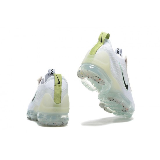 Dame/Herre Nike Air VaporMax 2021 Flyknit Hvit og Black Løper sko