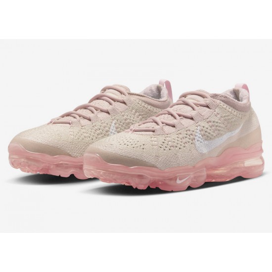 Dame Nike Air VaporMax 2023 Flyknit Oatmeal Pink DV6840-101 Løper sko