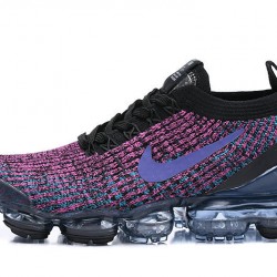 Dame/Herre Nike Air VaporMax Flyknit 3 Black Purple Løper sko AJ6900-009