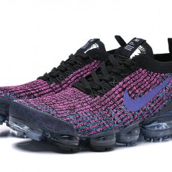 Dame/Herre Nike Air VaporMax Flyknit 3 Black Purple Løper sko AJ6900-009