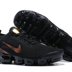 Dame/Herre Nike Air VaporMax Flyknit 3 Black Rød Løper sko CU1926-001