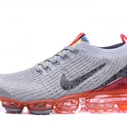 Dame/Herre Nike Air VaporMax Flyknit 3 Grå Rød Løper sko AJ6900-600