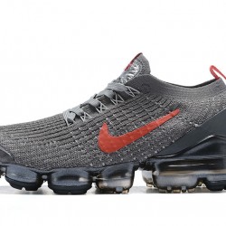 Dame/Herre Nike Air VaporMax Flyknit 3 Grå Rød Løper sko CT1270-001