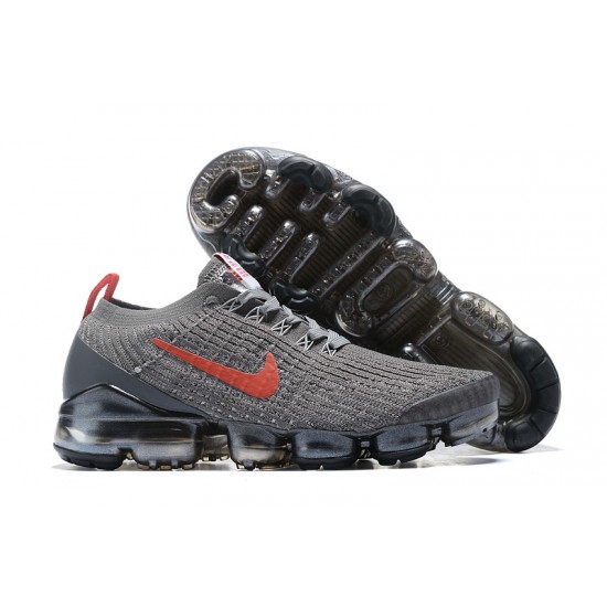 Dame/Herre Nike Air VaporMax Flyknit 3 Grå Rød Løper sko CT1270-001