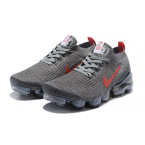 Dame/Herre Nike Air VaporMax Flyknit 3 Grå Rød Løper sko CT1270-001