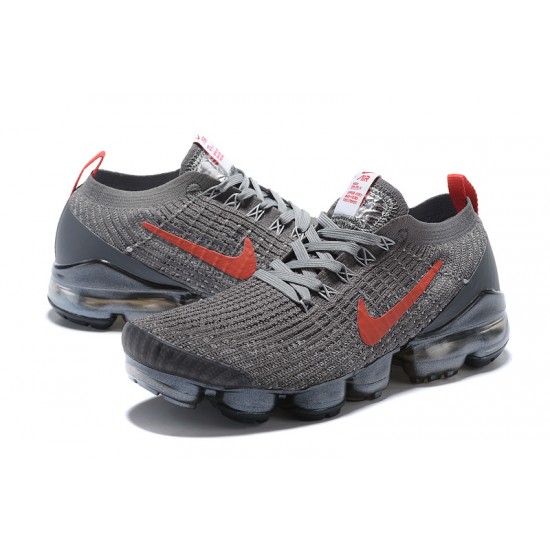 Dame/Herre Nike Air VaporMax Flyknit 3 Grå Rød Løper sko CT1270-001