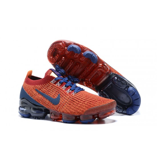 Dame/Herre Nike Air VaporMax Flyknit 3 Rød Blå Løper sko AJ6900-600