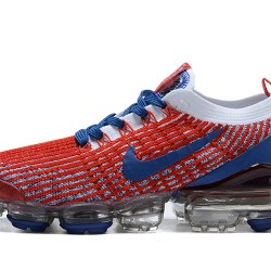 Dame/Herre Nike Air VaporMax Flyknit 3 Rød Blå Løper sko CW5585-100